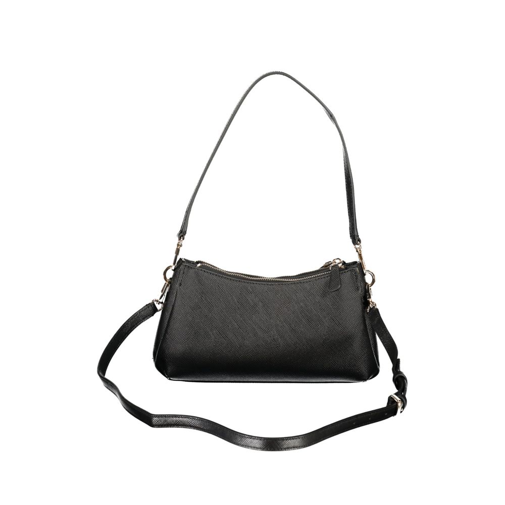 Guess Jeans Schwarze Handtasche aus Polyethylen