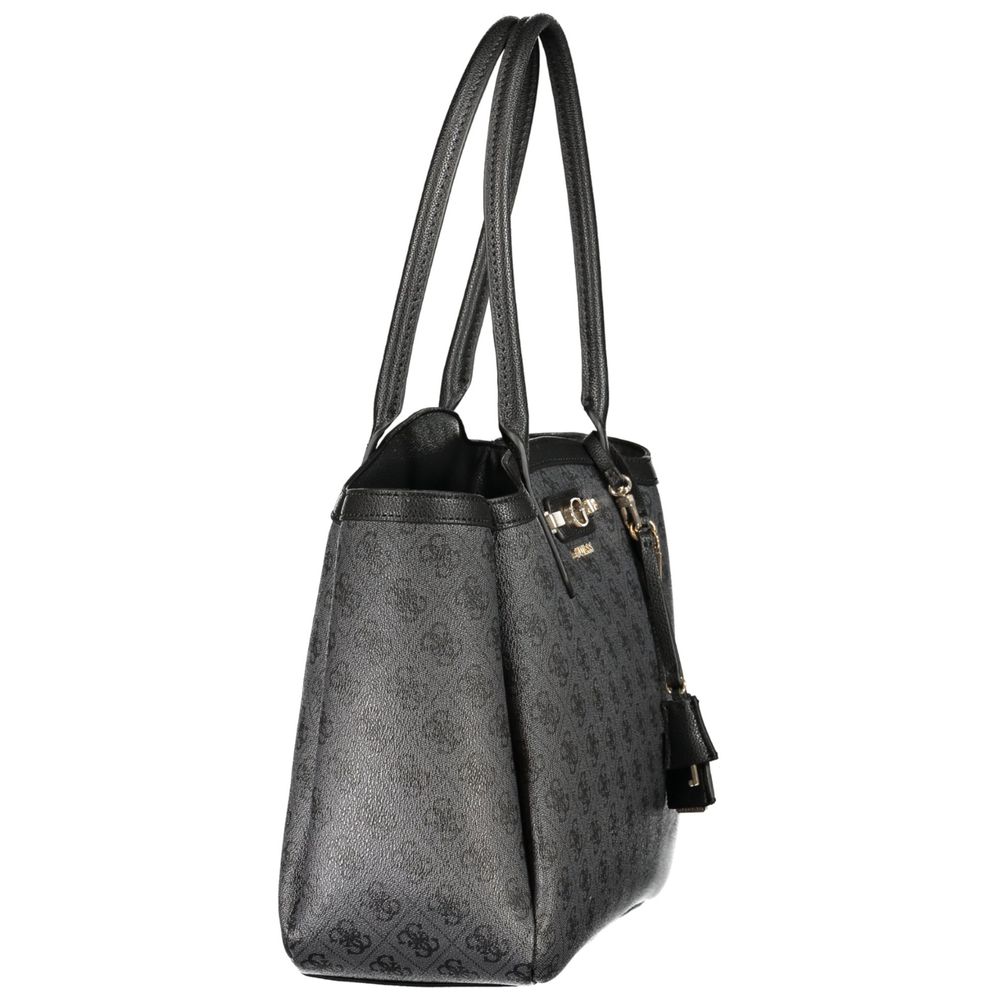 Guess Jeans Schwarze Handtasche aus Polyethylen