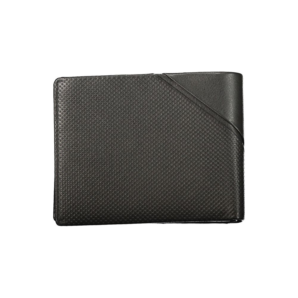 Guess Jeans Schwarzes Leder Portemonnaie