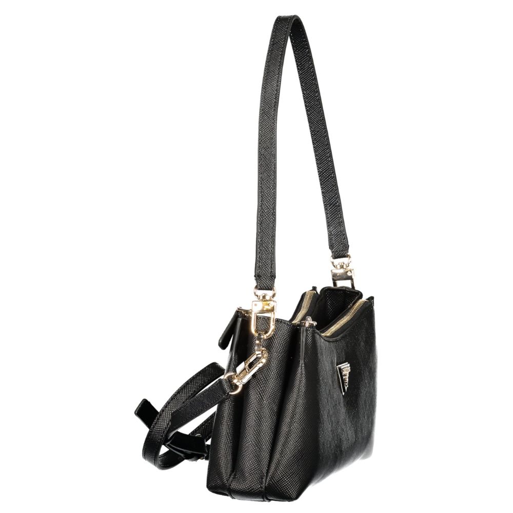 Guess Jeans Schwarze Handtasche aus Polyethylen