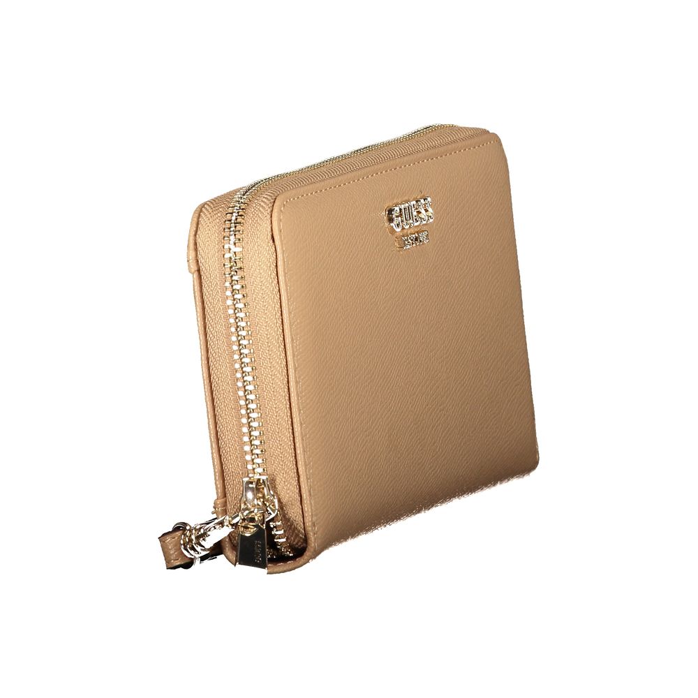 Guess Jeans Beige Polyethylene Wallet