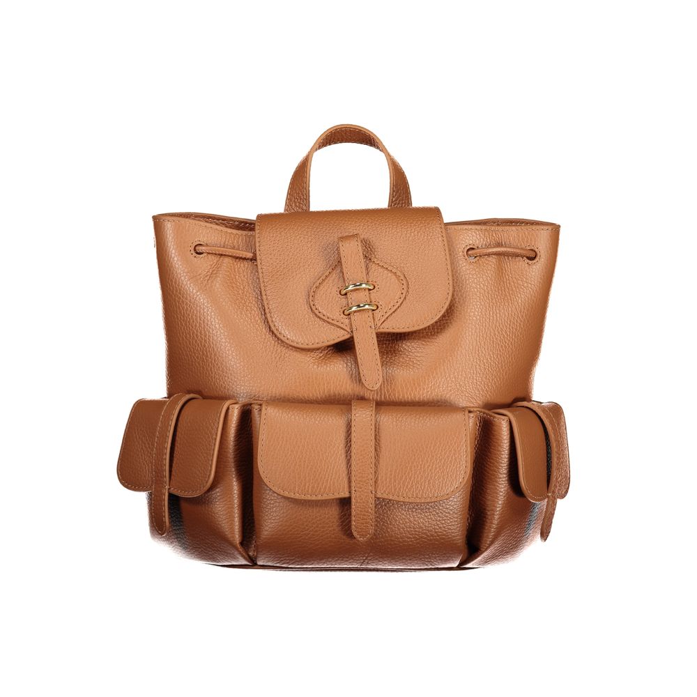 Coccinelle Brauner Lederrucksack