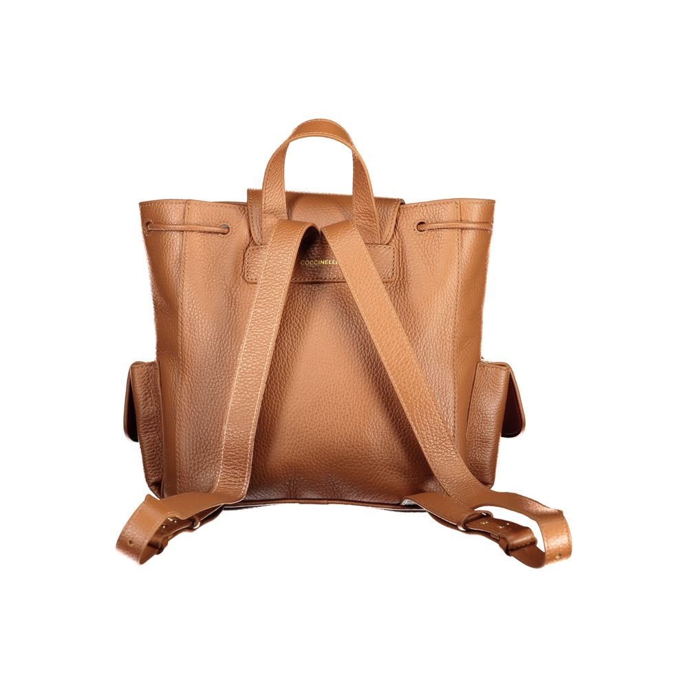 Coccinelle Brauner Lederrucksack
