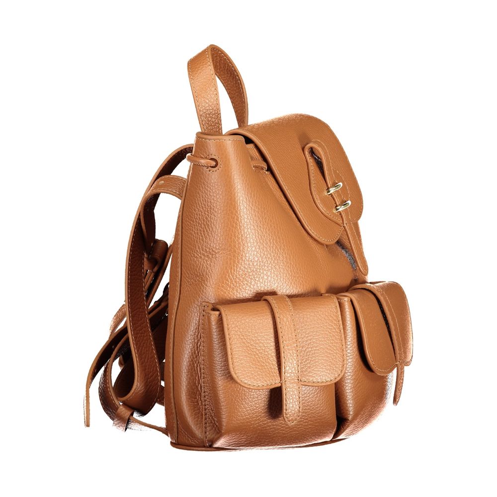 Coccinelle Brauner Lederrucksack