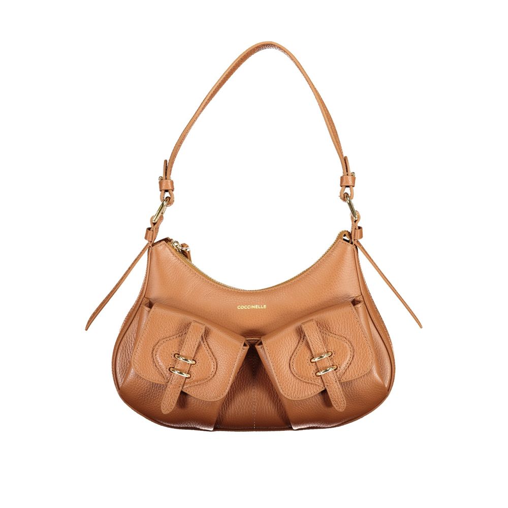 Coccinelle Braune Lederhandtasche