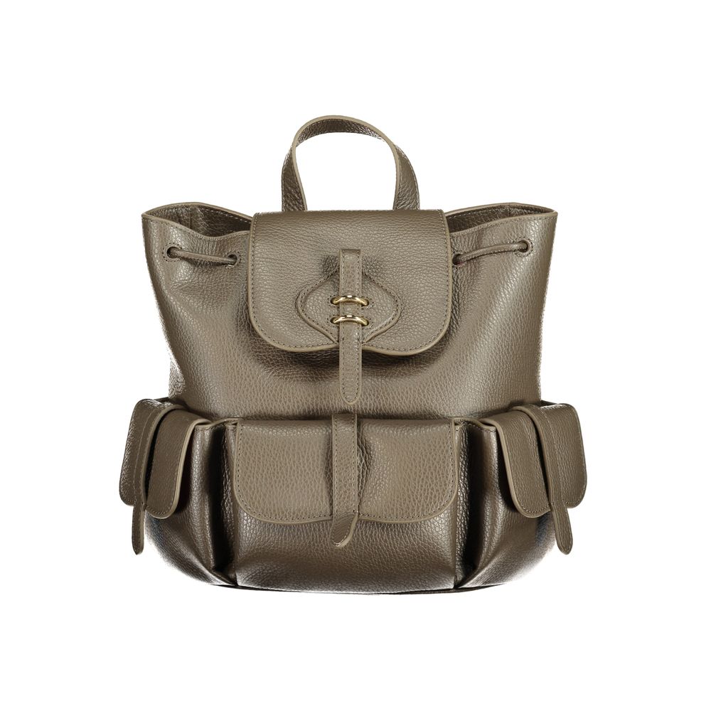 Coccinelle Brauner Lederrucksack