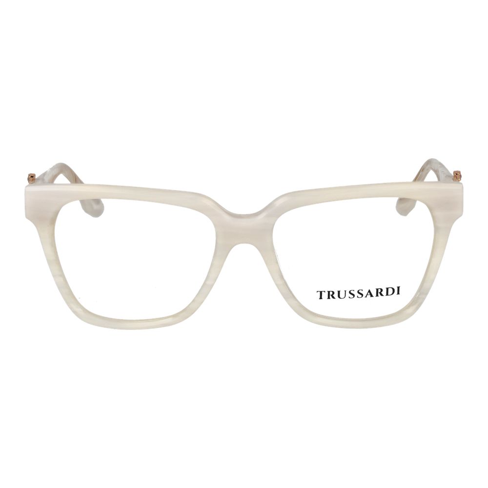 Trussardi Weiße Brille aus Acetat (Gestell)