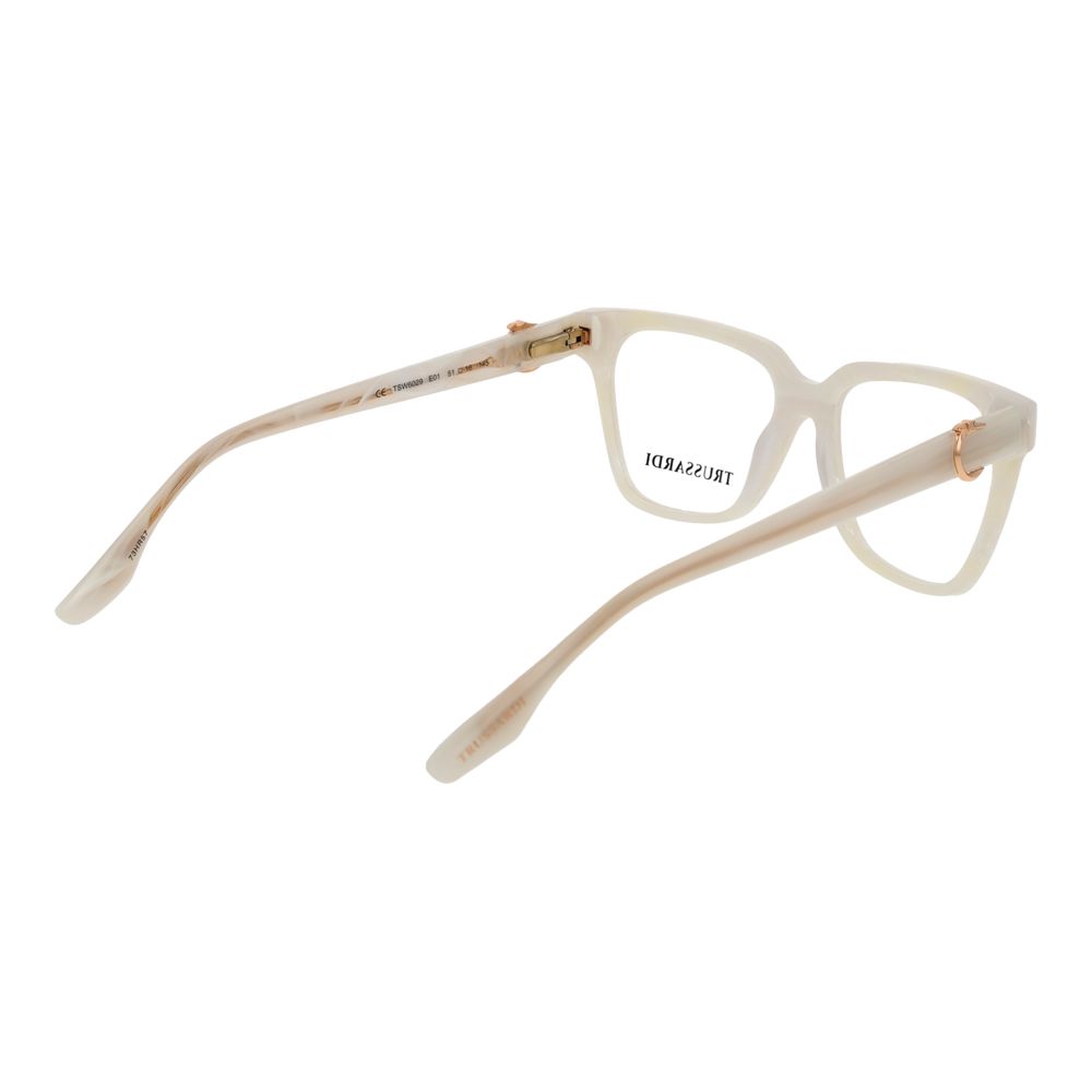 Trussardi Weiße Brille aus Acetat (Gestell)