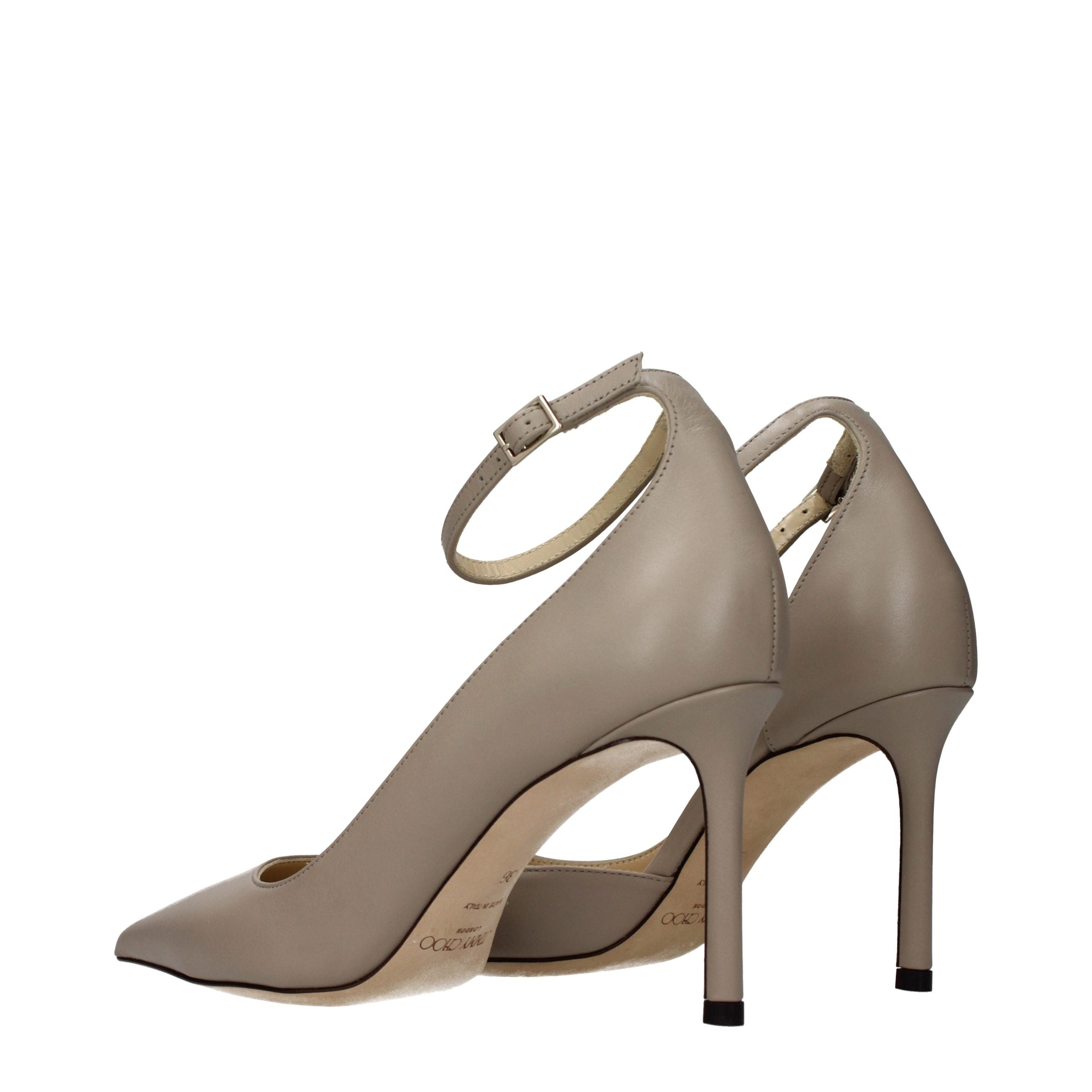 Jimmy Choo Graue Lederpumps