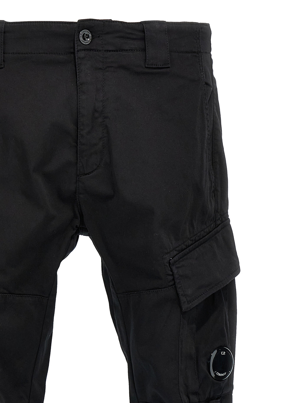 C.P. Company Schwarze Cargo-Hose aus Baumwolle