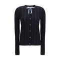 Marni Strickjacke aus schwarzer Wolle Oves Aries