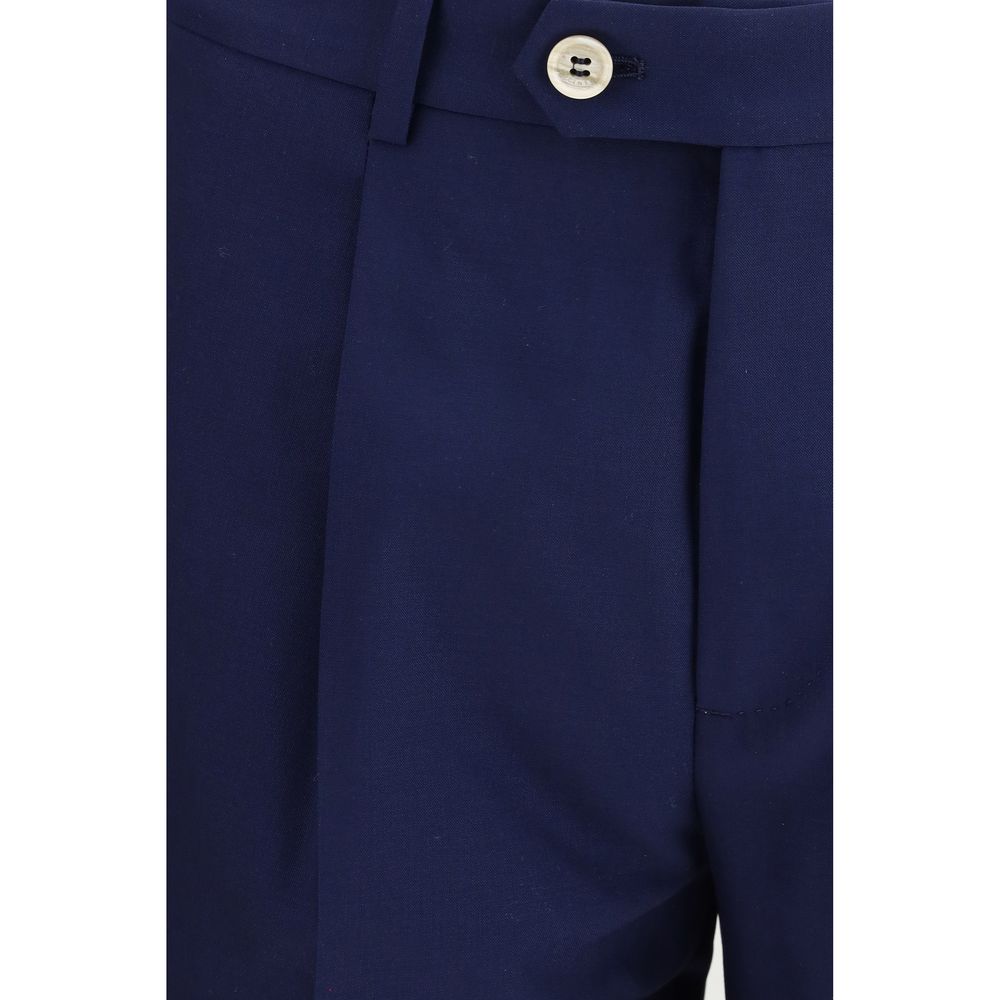 Brunello Cucinelli Blauer Wollanzug Oves Aries Zweiteiler