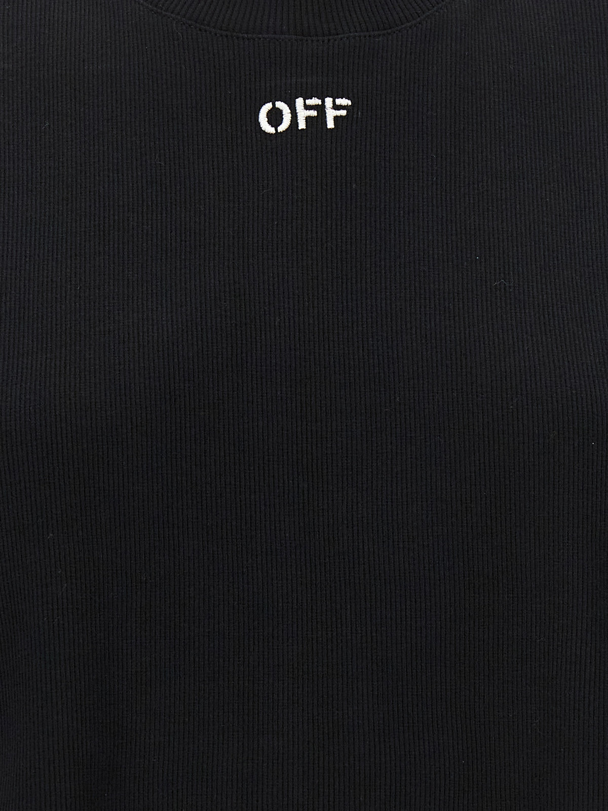Off-White Schwarzes Baumwoll-T-Shirt
