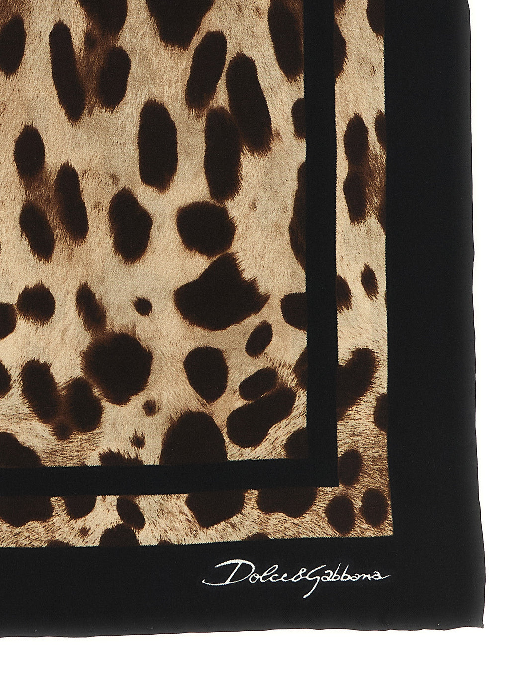 Dolce & Gabbana Brauner Seidenschal