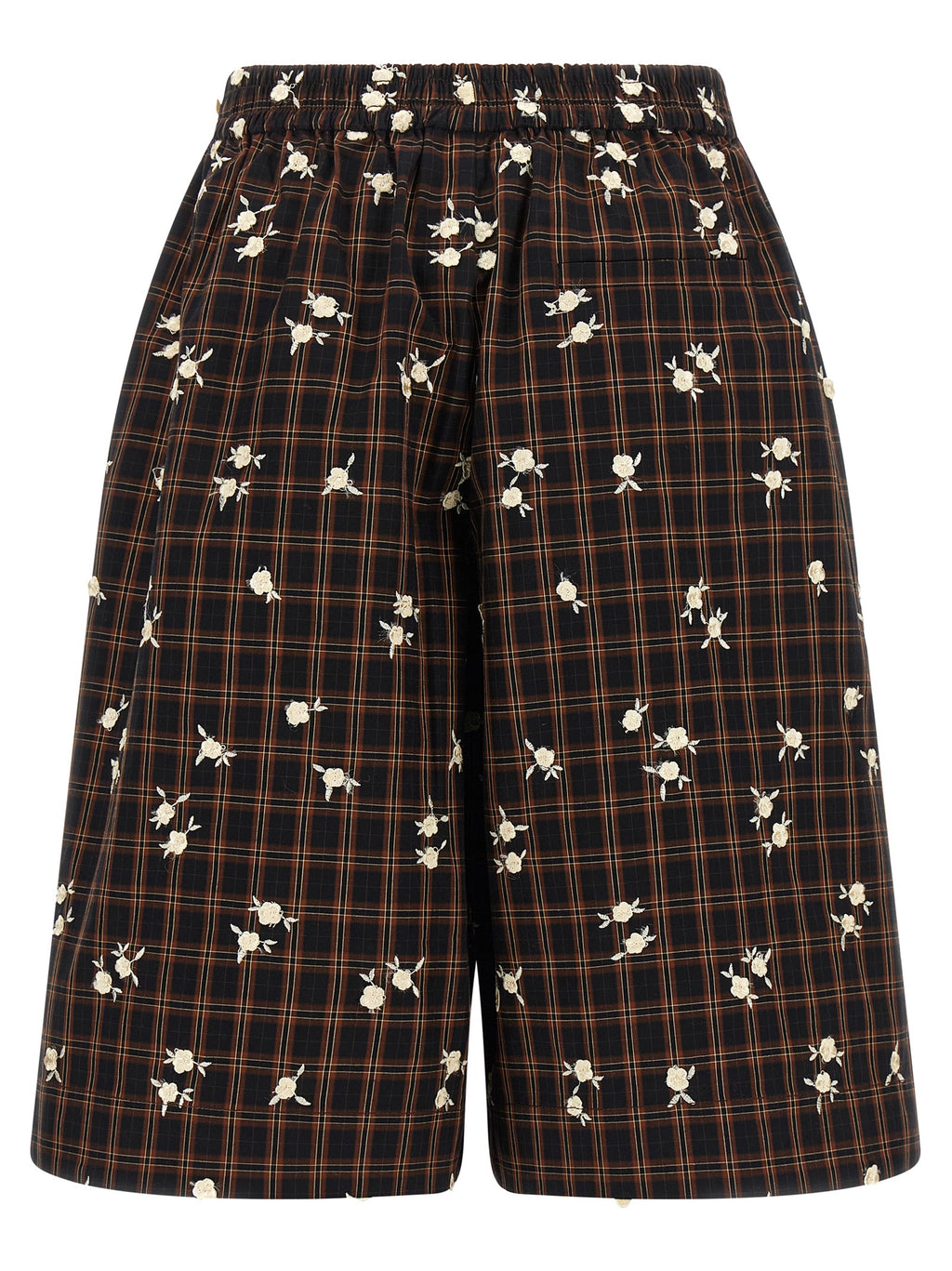 Ganni Braune Bio-Baumwoll-Bermudashorts