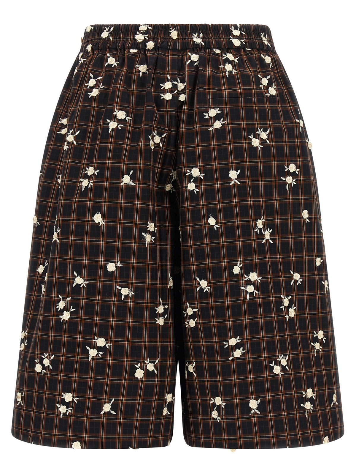 Ganni Braune Bio-Baumwoll-Bermudashorts