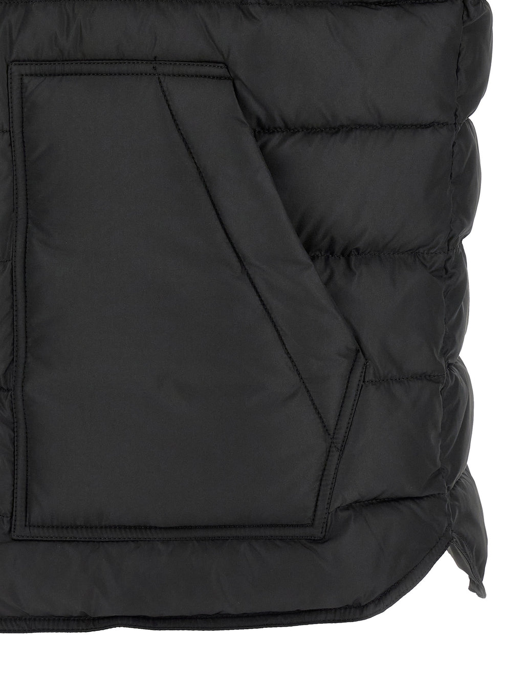 Dolce & Gabbana Schwarze ärmellose Jacke aus Polyester