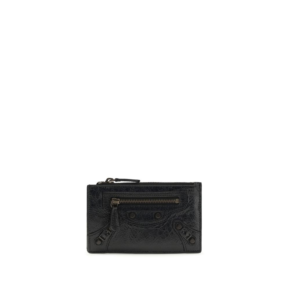Balenciaga Schwarzes Lamm Ovis Aries Aries Portemonnaie