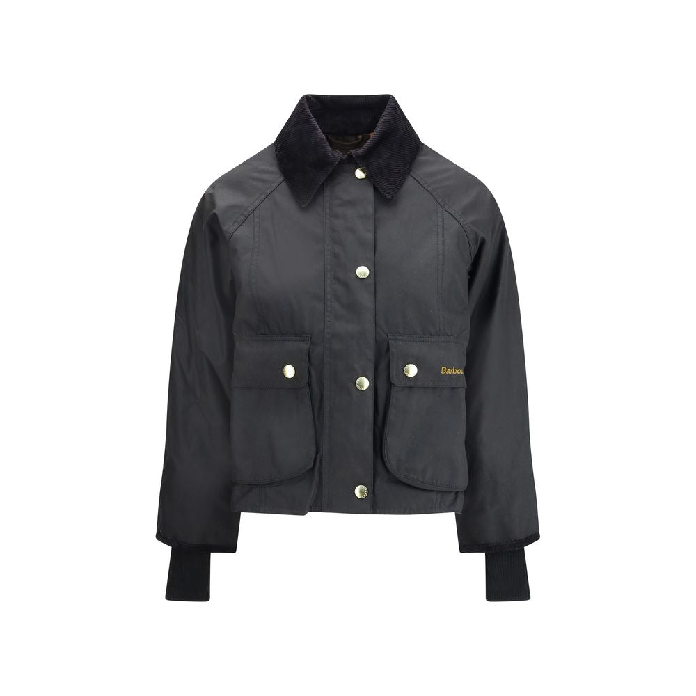 Barbour Schwarze Baumwoll-Shell-Jacke