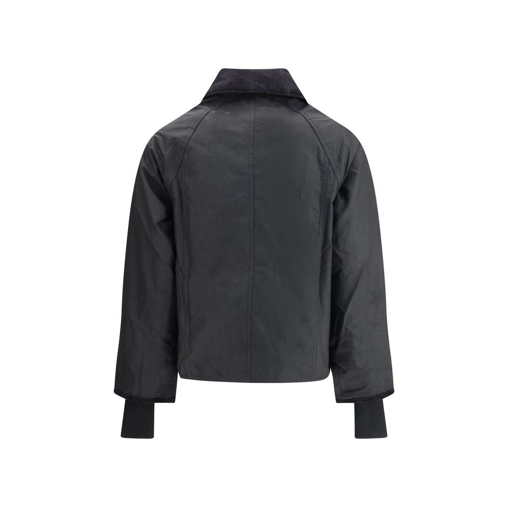 Barbour Schwarze Baumwoll-Shell-Jacke