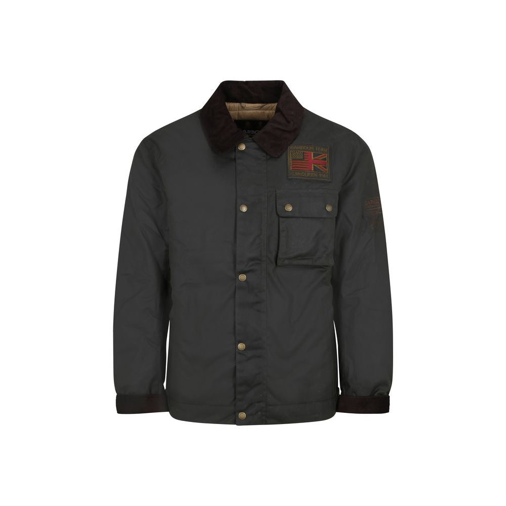 Barbour International Zweifarbiger Baumwollmantel