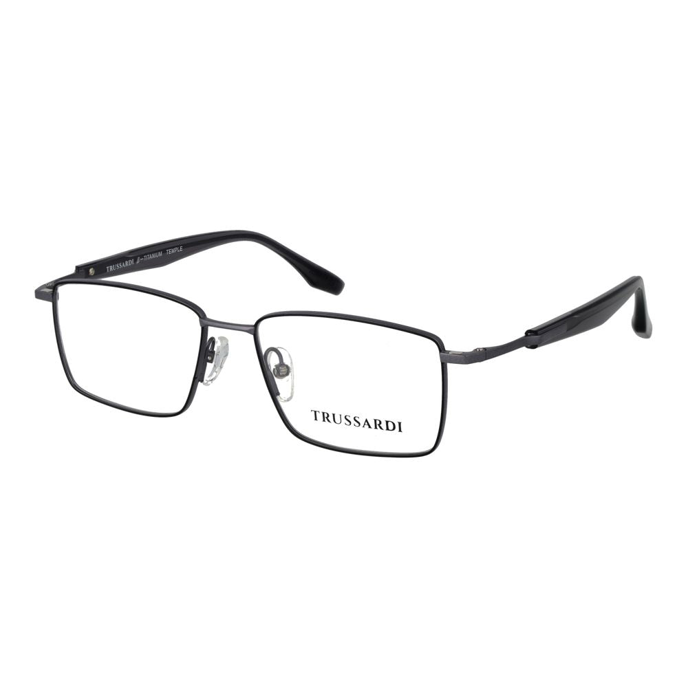 Trussardi Graue Titan-Brillenfassung