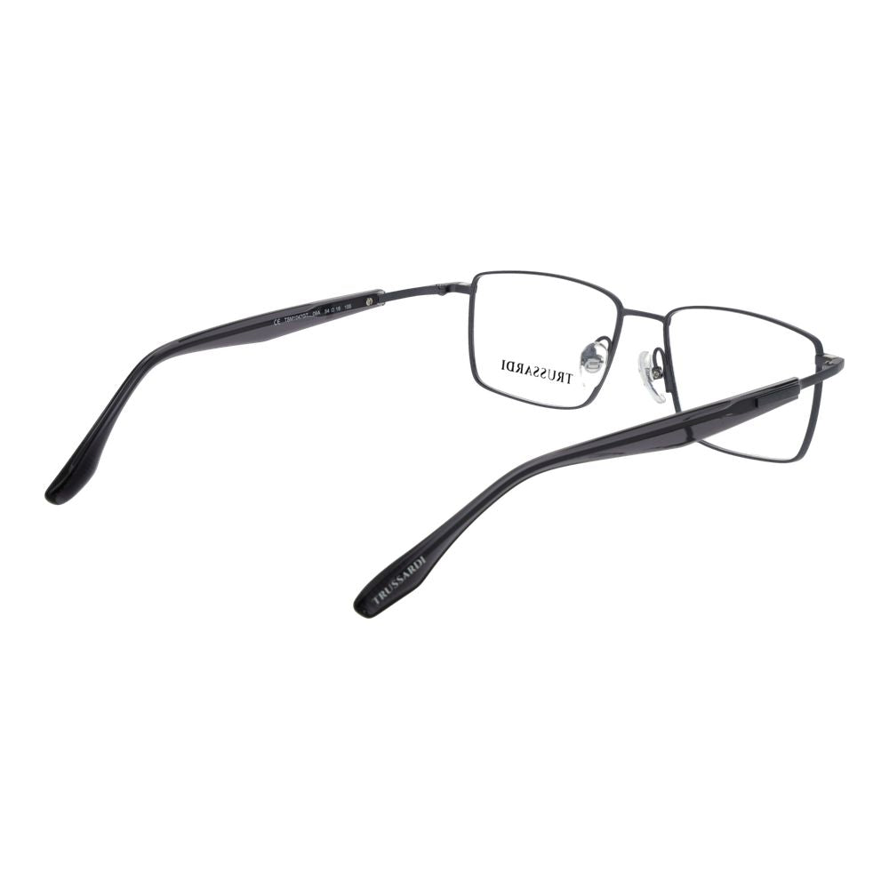 Trussardi Graue Titan-Brillenfassung