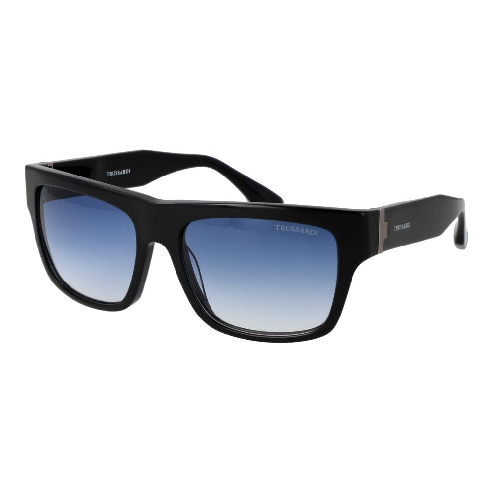 Trussardi Schwarze Sonnenbrille aus Acetat