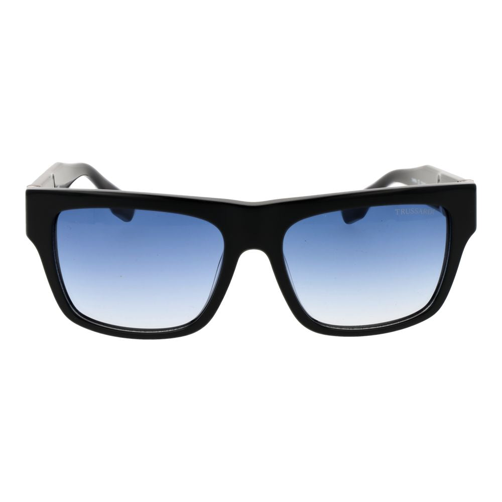 Trussardi Schwarze Sonnenbrille aus Acetat