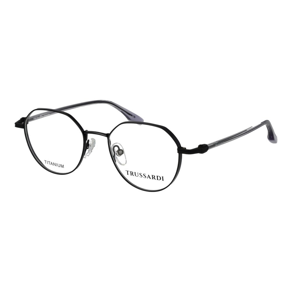 Trussardi Brille aus schwarzem Titan (Fassung)