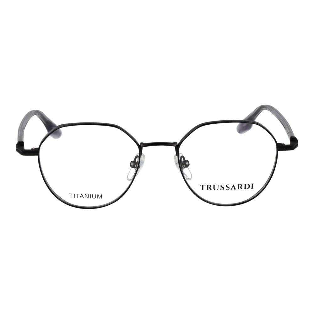 Trussardi Brille aus schwarzem Titan (Fassung)
