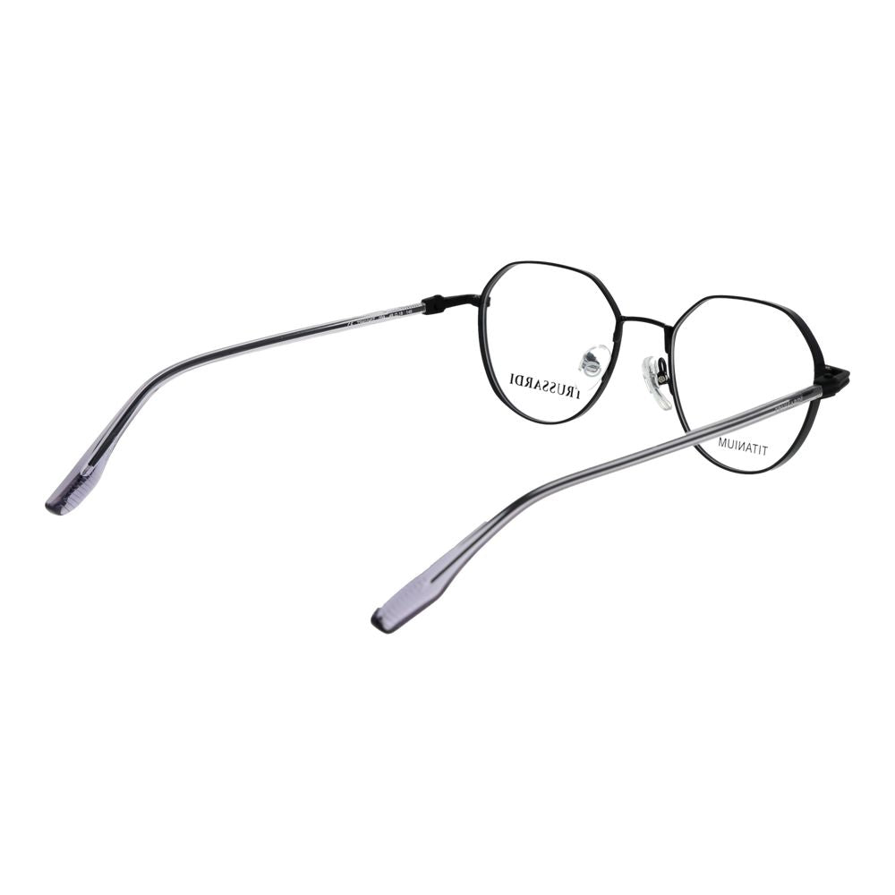 Trussardi Brille aus schwarzem Titan (Fassung)