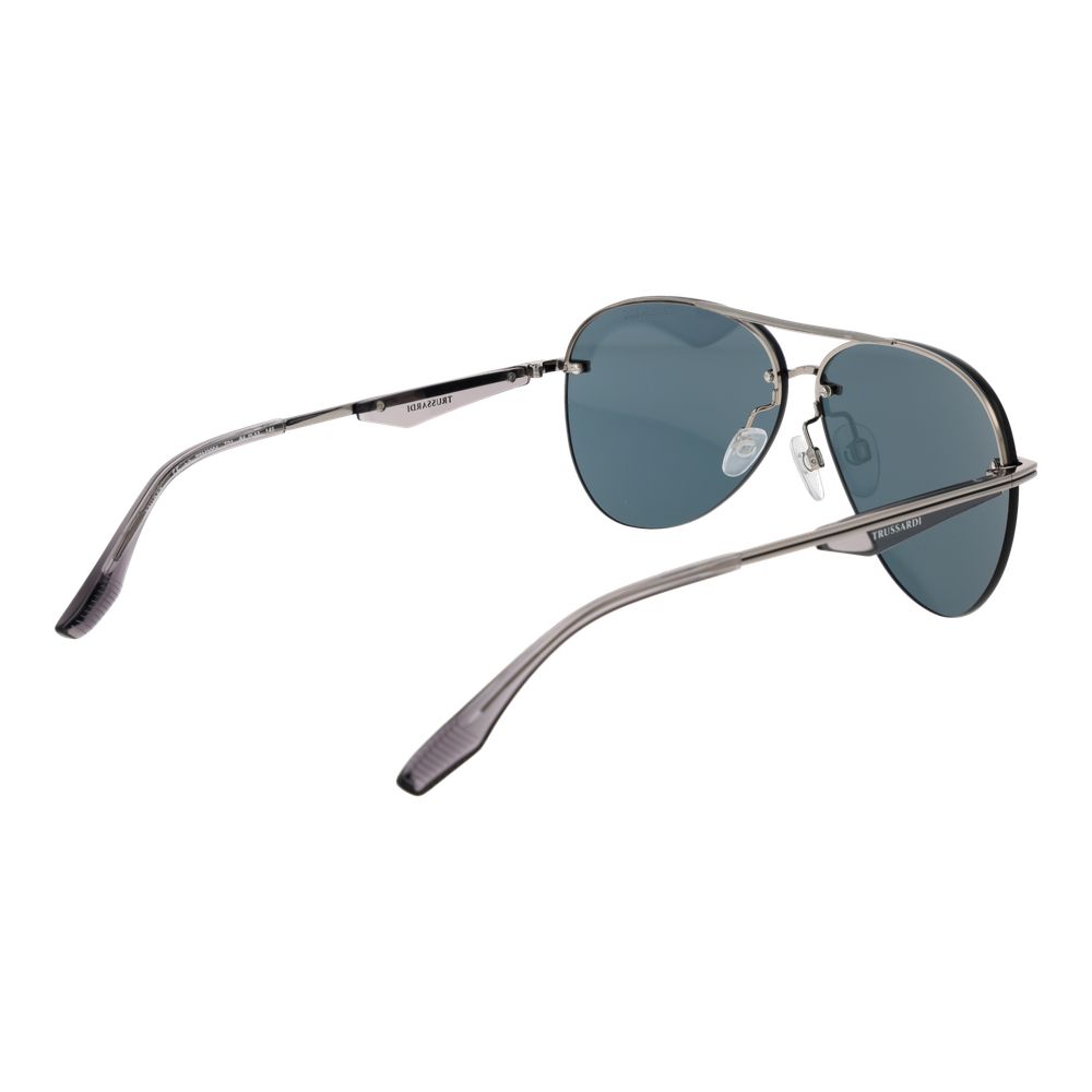 Trussardi Graue Sonnenbrille aus Metall