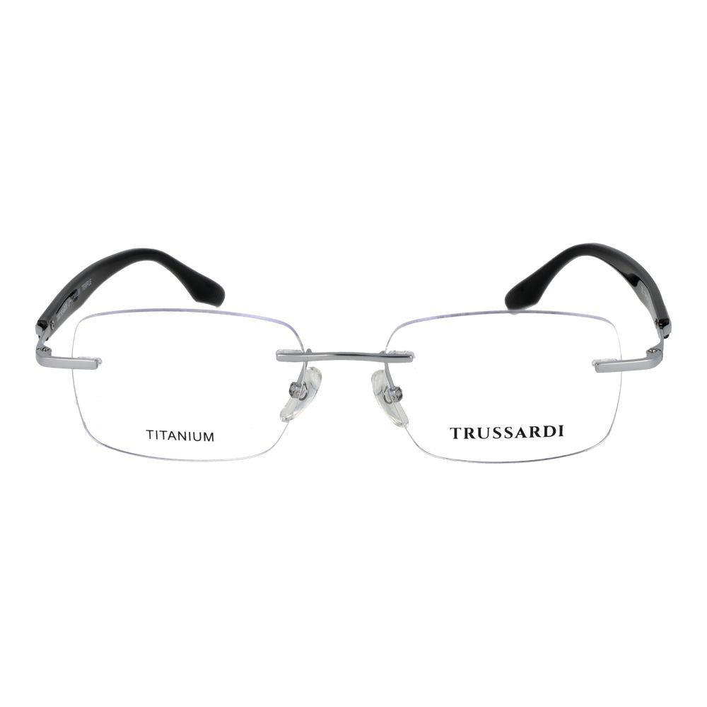 Trussardi Silberne Edelstahl-Brillengestelle