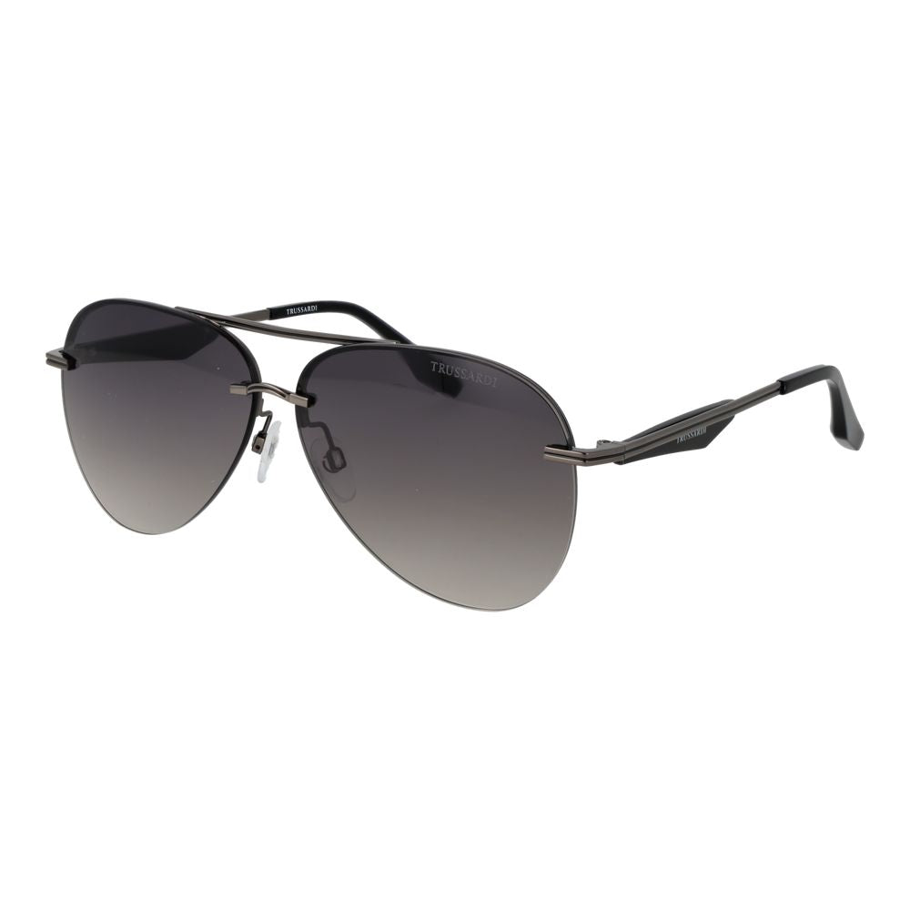 Trussardi Graue Sonnenbrille aus Metall