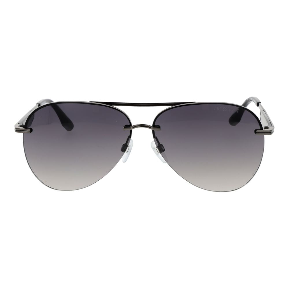 Trussardi Graue Sonnenbrille aus Metall