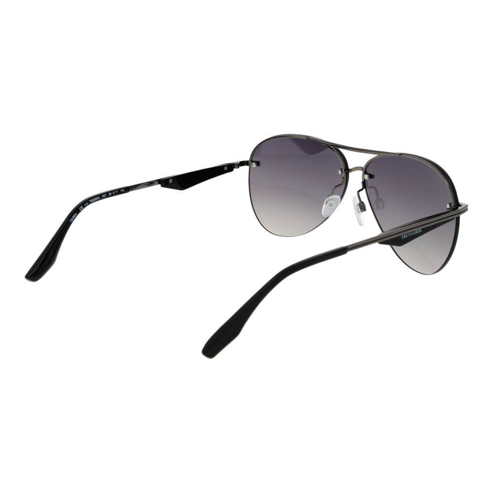 Trussardi Graue Sonnenbrille aus Metall