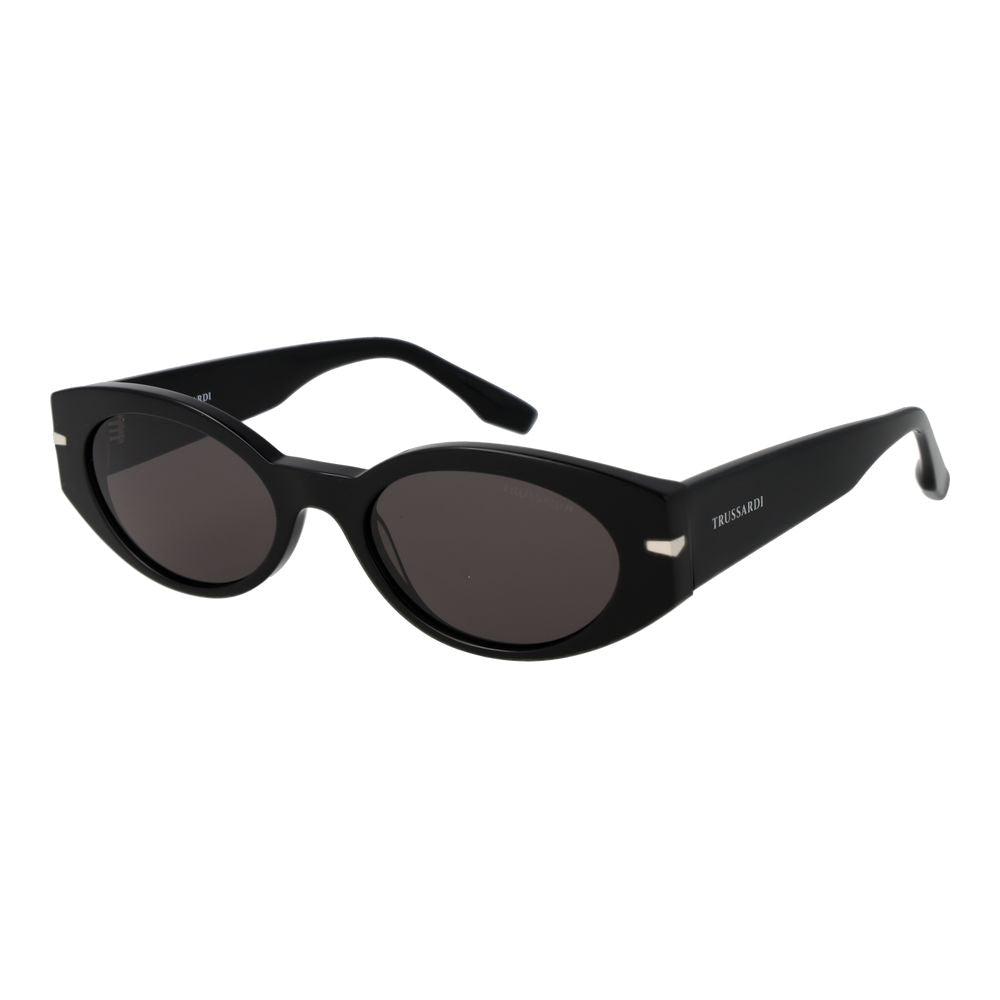 Trussardi Schwarze Sonnenbrille aus Acetat