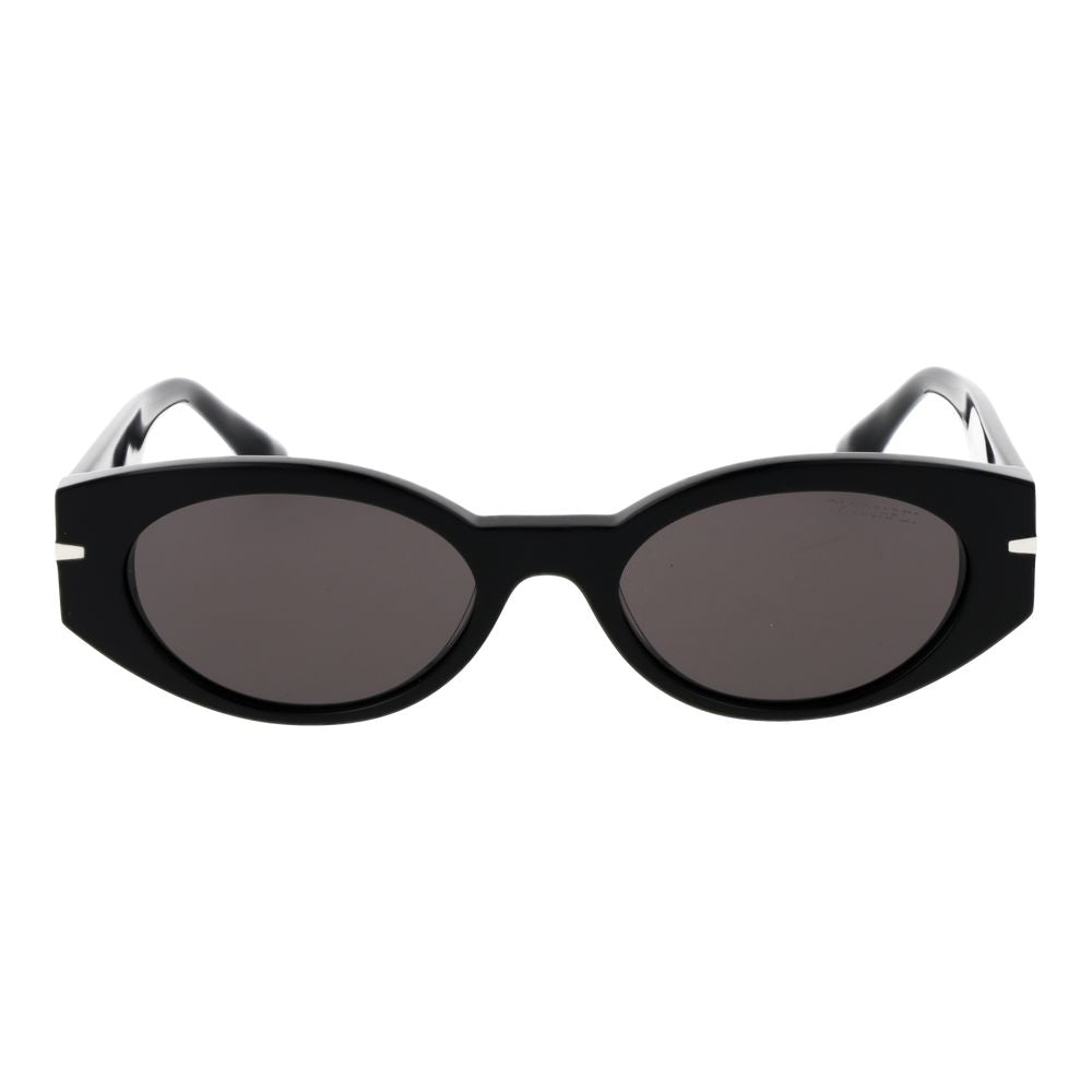 Trussardi Schwarze Sonnenbrille aus Acetat