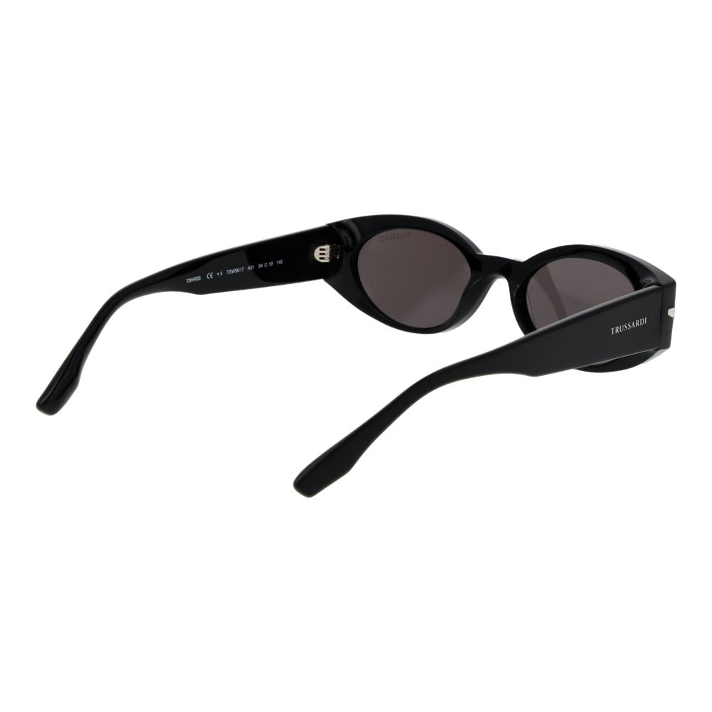 Trussardi Schwarze Sonnenbrille aus Acetat