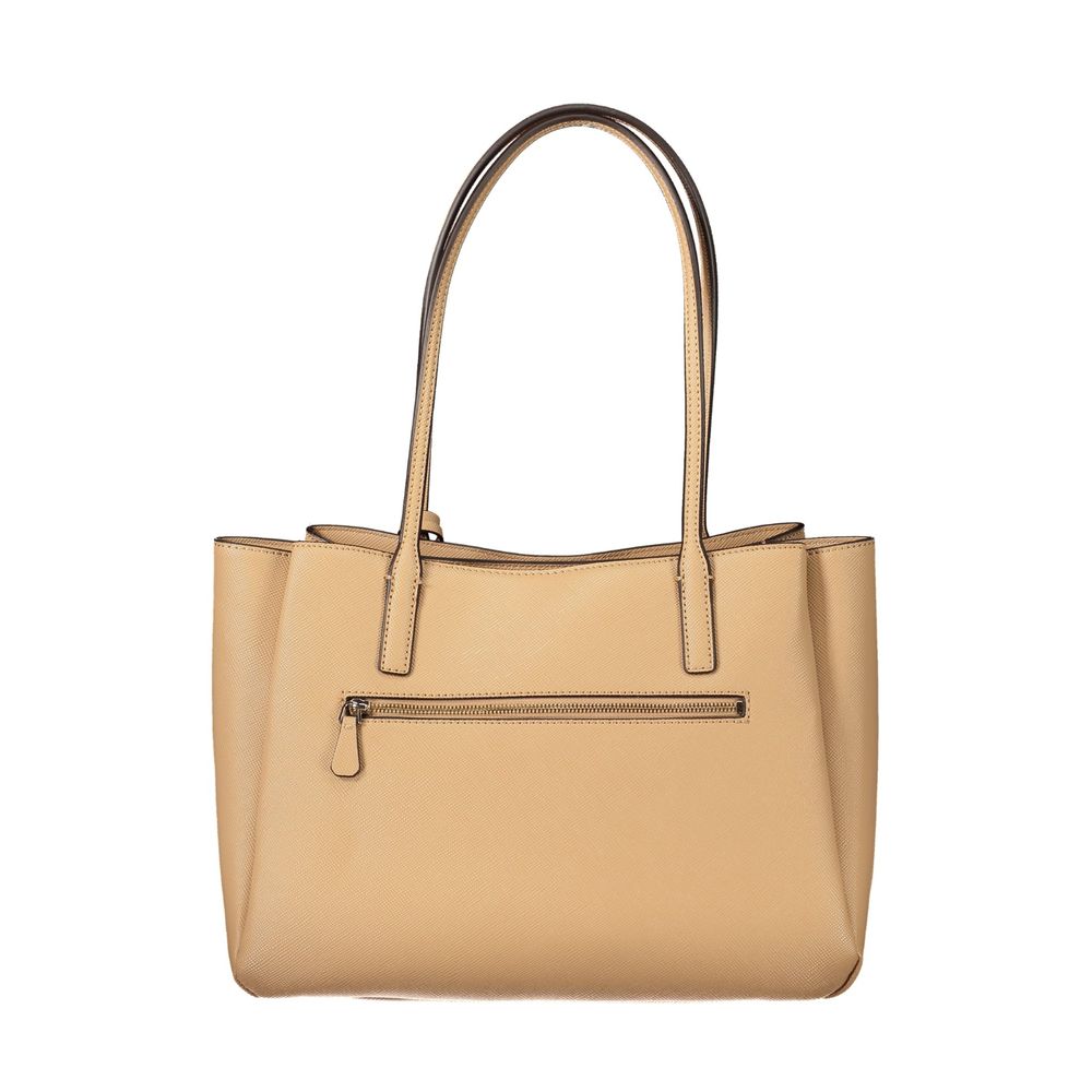 Guess Jeans Beige Polyurethan Damentasche
