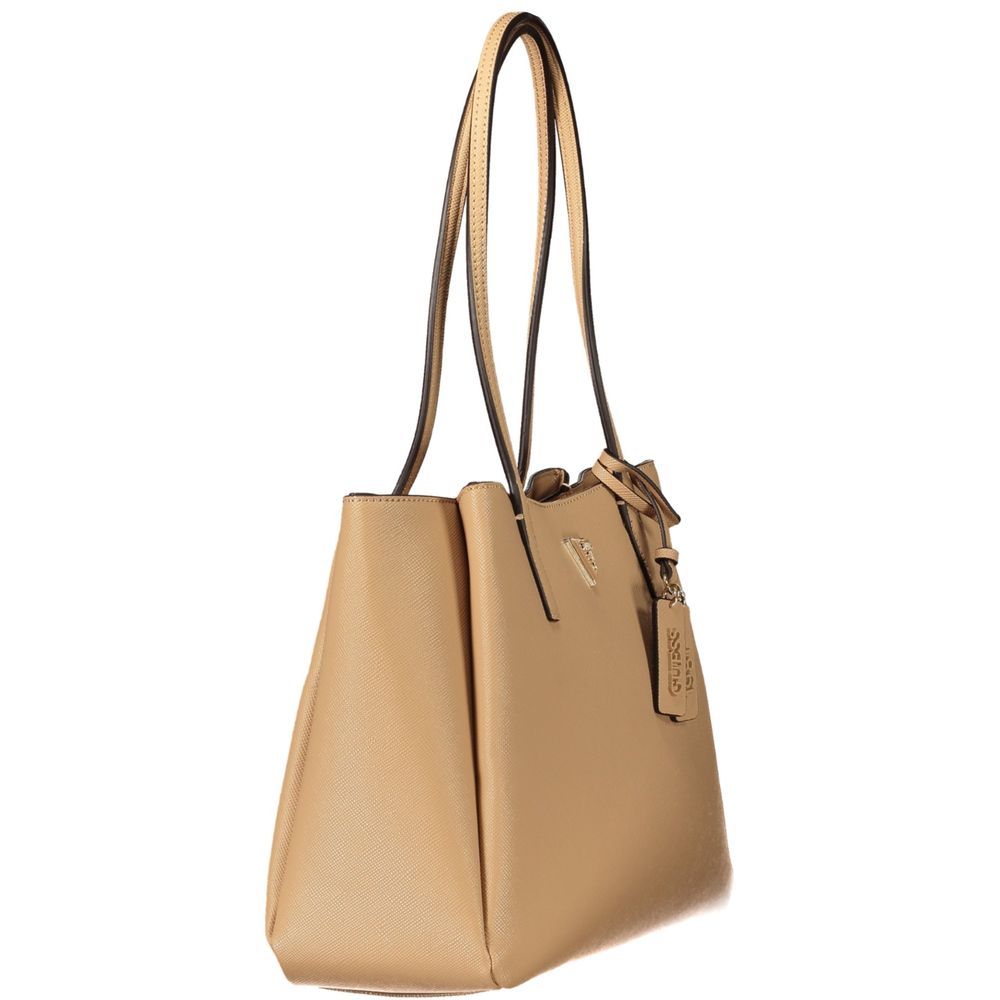 Guess Jeans Beige Polyurethan Damentasche