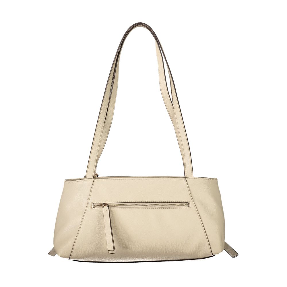 Guess Jeans Beige Polyurethane Damen Handtasche