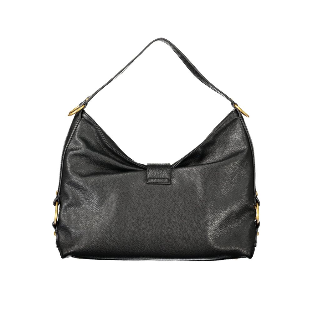 Guess Jeans Nero Polyurethane Damenhandtasche