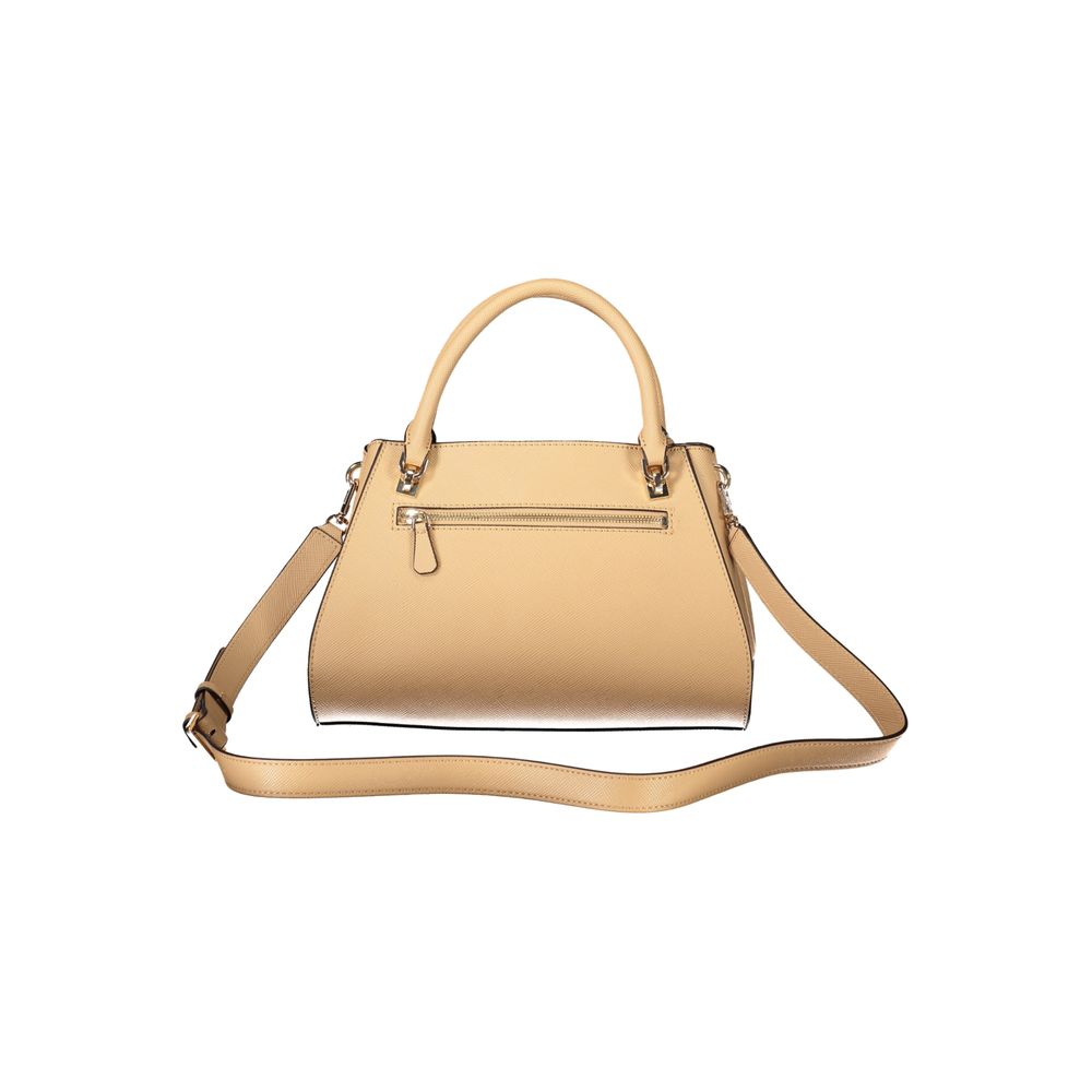 Guess Jeans Beige Polyurethane Damen Handtasche