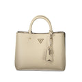 Guess Jeans Beige Polyurethane Damenhandtasche