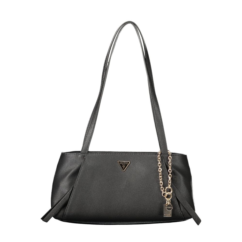 Guess Jeans Schwarze Handtasche aus Polyethylen