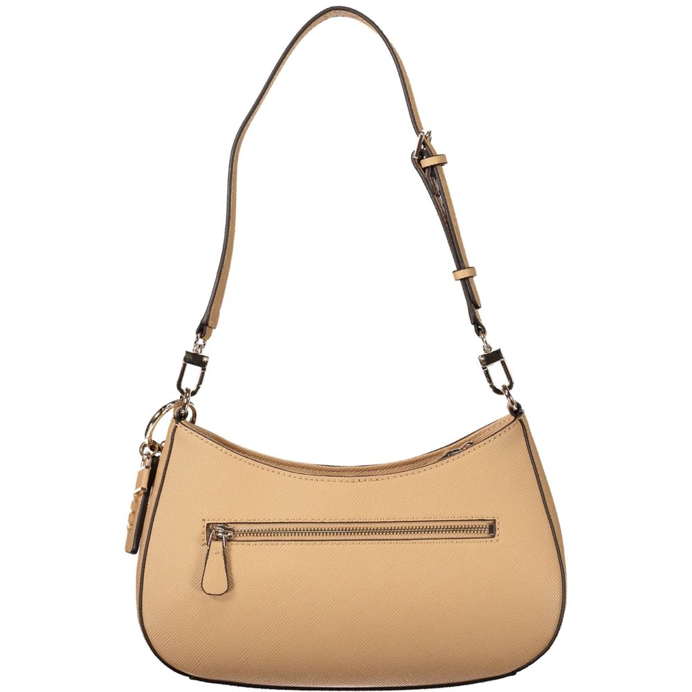 Guess Jeans Beige Polyurethane Damen Handtasche