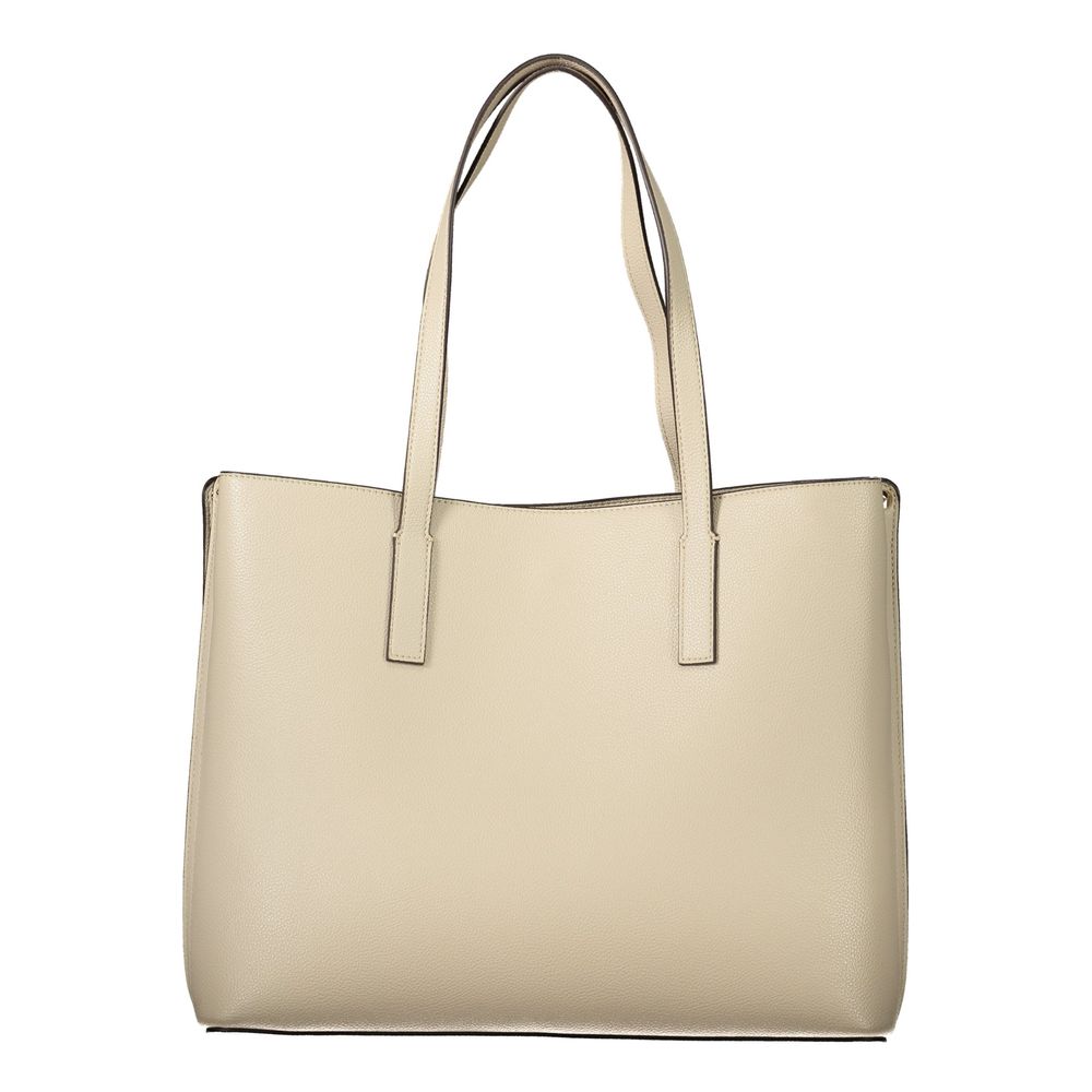 Guess Jeans Beige Polyurethane Damen Handtasche