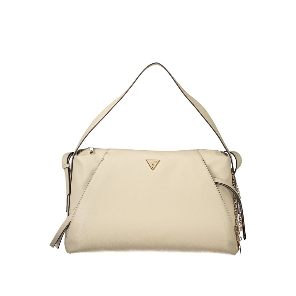 Guess Jeans Beige Polyurethane Damen Handtasche
